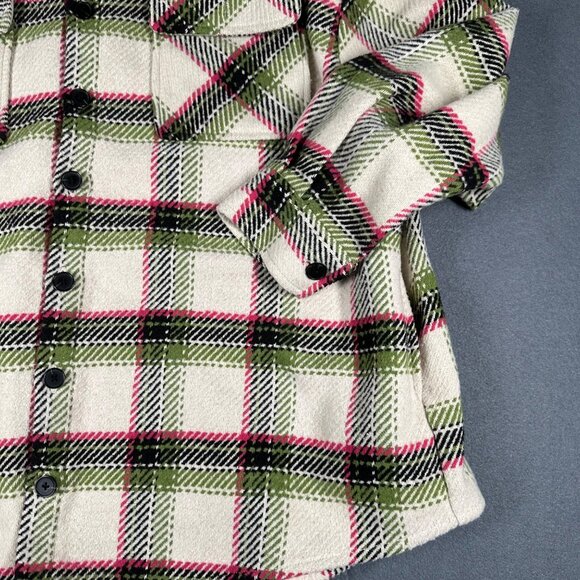 Wild Fable Womens Medium Oversized Wool Blend Button Front Shacket Shirt Jacket - Picture 2 of 10